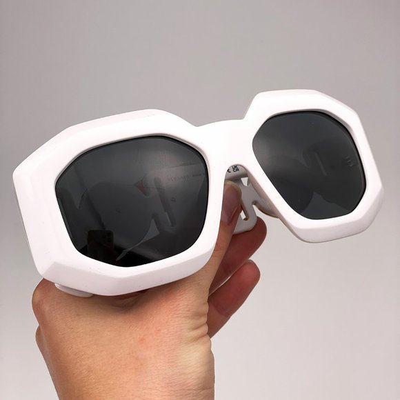 ?  Versace VE4424U 314/87 Sunglasses MAXI MEDUSA White Gray Oversized Women main image 6